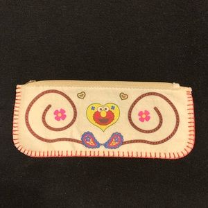 Sanrio x Sesame Street Elmo pouch NWOT